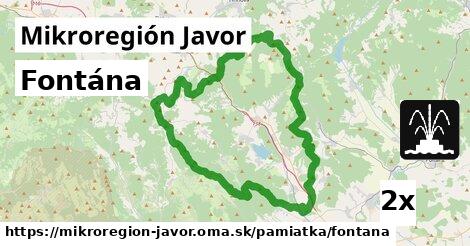 Fontána, Mikroregión Javor