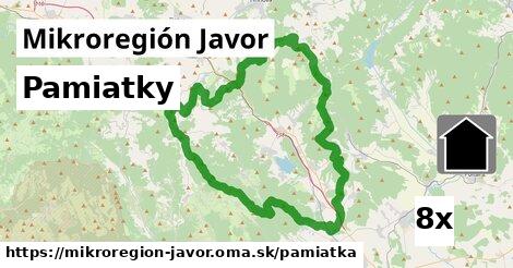 pamiatky v Mikroregión Javor