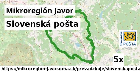Slovenská pošta, Mikroregión Javor