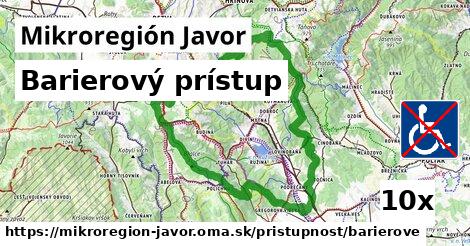 barierový prístup v Mikroregión Javor