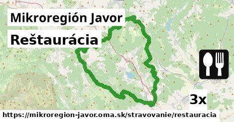 Reštaurácia, Mikroregión Javor