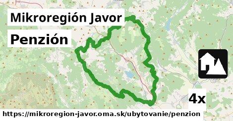 Penzión, Mikroregión Javor