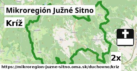 Kríž, Mikroregión Južné Sitno