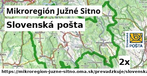 Slovenská pošta, Mikroregión Južné Sitno