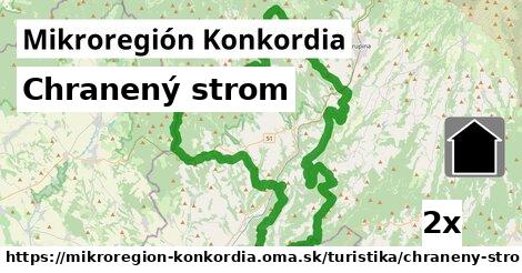 Chranený strom, Mikroregión Konkordia