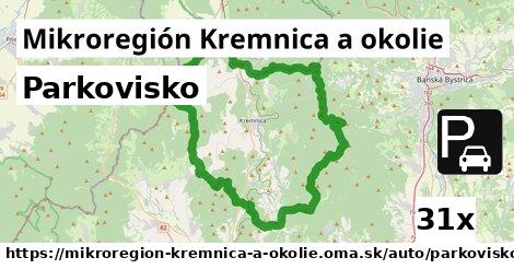 Parkovisko, Mikroregión Kremnica a okolie