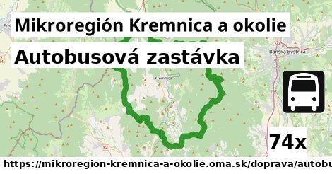 autobusová zastávka v Mikroregión Kremnica a okolie