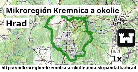 Hrad, Mikroregión Kremnica a okolie