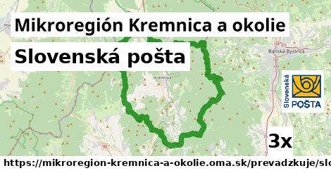 Slovenská pošta, Mikroregión Kremnica a okolie