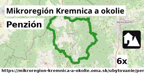 Penzión, Mikroregión Kremnica a okolie