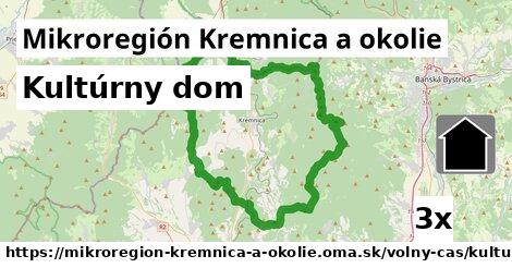 Kultúrny dom, Mikroregión Kremnica a okolie