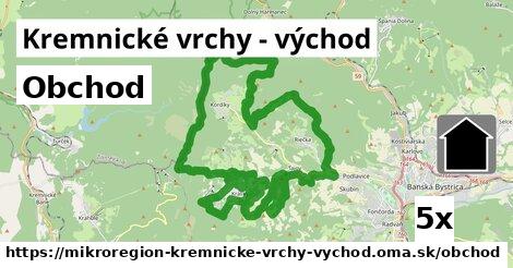 obchod v Kremnické vrchy - východ