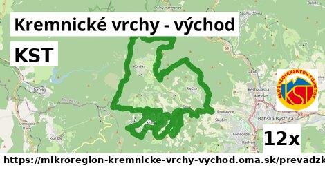 KST, Kremnické vrchy - východ