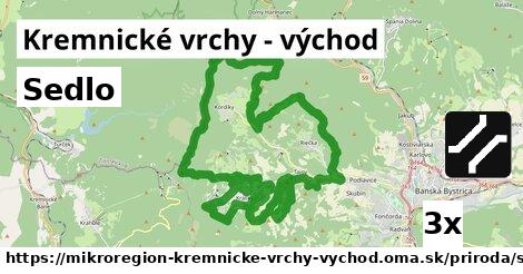 Sedlo, Kremnické vrchy - východ