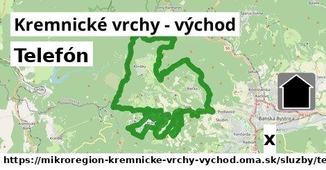 Telefón, Kremnické vrchy - východ