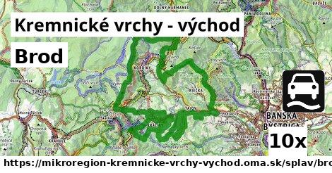 Brod, Kremnické vrchy - východ