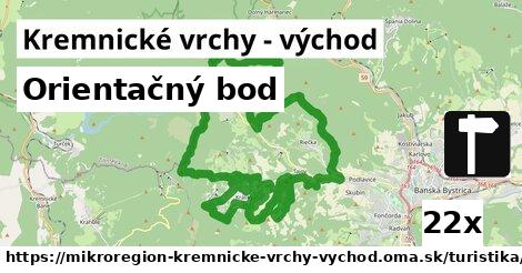 Orientačný bod, Kremnické vrchy - východ