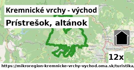 Prístrešok, altánok, Kremnické vrchy - východ