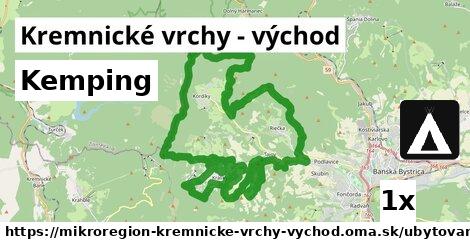 Kemping, Kremnické vrchy - východ