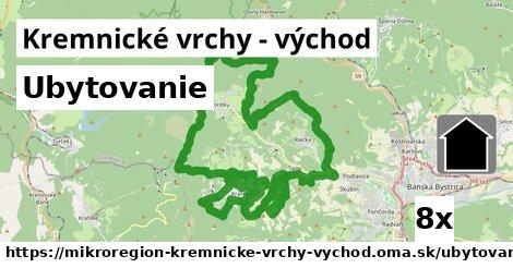 ubytovanie v Kremnické vrchy - východ