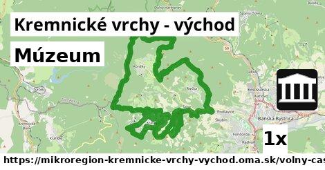 Múzeum, Kremnické vrchy - východ