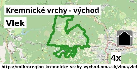 Vlek, Kremnické vrchy - východ