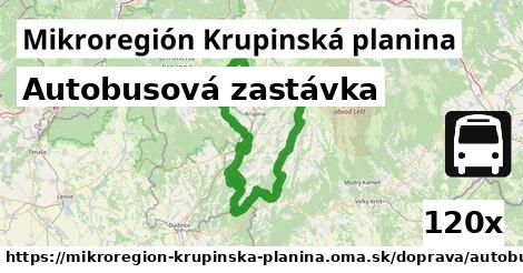 Autobusová zastávka, Mikroregión Krupinská planina