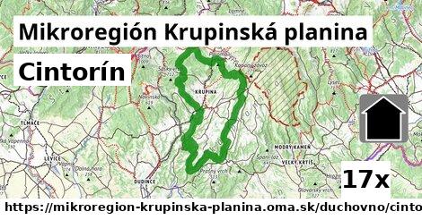 Cintorín, Mikroregión Krupinská planina