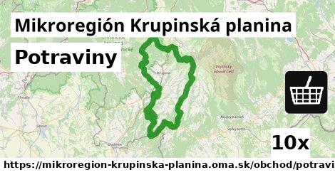 Potraviny, Mikroregión Krupinská planina