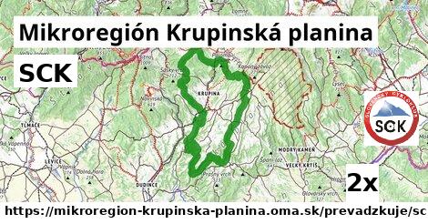 SCK, Mikroregión Krupinská planina