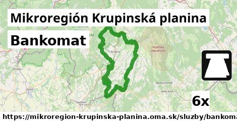 Bankomat, Mikroregión Krupinská planina