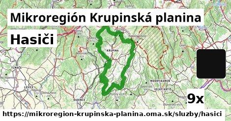 Hasiči, Mikroregión Krupinská planina