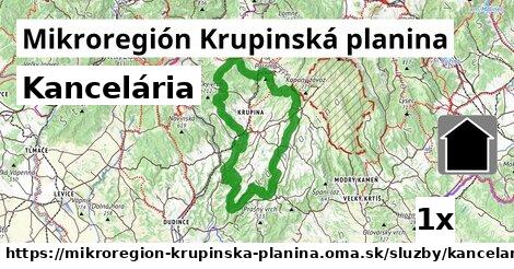 kancelária v Mikroregión Krupinská planina