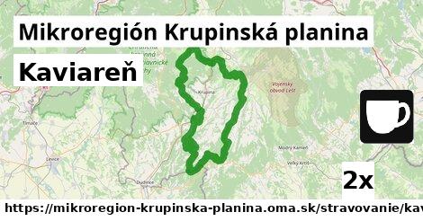 Kaviareň, Mikroregión Krupinská planina