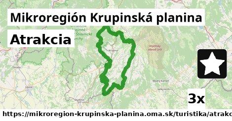 Atrakcia, Mikroregión Krupinská planina