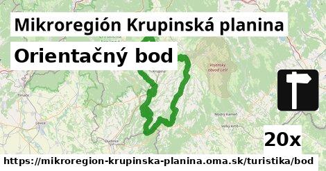 Orientačný bod, Mikroregión Krupinská planina