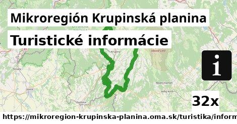 Turistické informácie, Mikroregión Krupinská planina