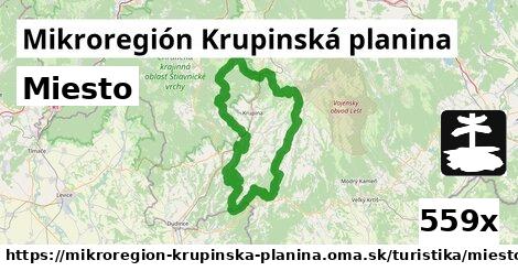 Miesto, Mikroregión Krupinská planina