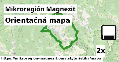 Orientačná mapa, Mikroregión Magnezit