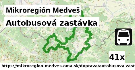 Autobusová zastávka, Mikroregión Medveš