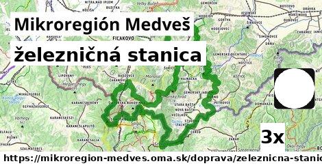 železničná stanica, Mikroregión Medveš