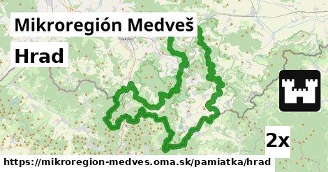 Hrad, Mikroregión Medveš