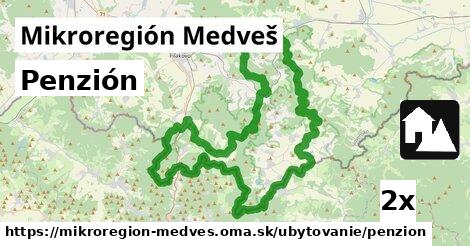 Penzión, Mikroregión Medveš