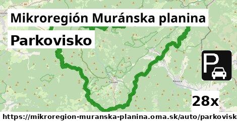Parkovisko, Mikroregión Muránska planina