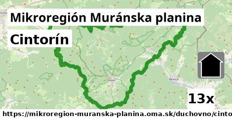 Cintorín, Mikroregión Muránska planina