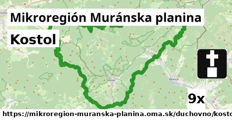 Kostol, Mikroregión Muránska planina