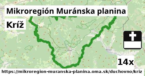 Kríž, Mikroregión Muránska planina