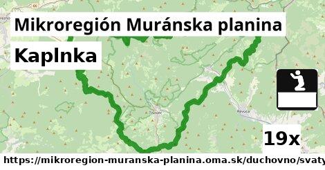 Kaplnka, Mikroregión Muránska planina