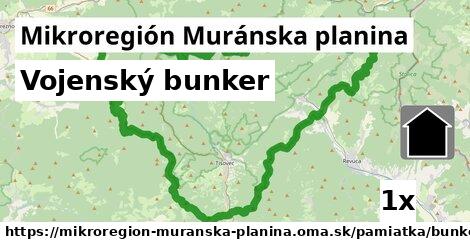 Vojenský bunker, Mikroregión Muránska planina