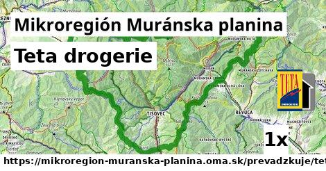 Teta drogerie, Mikroregión Muránska planina